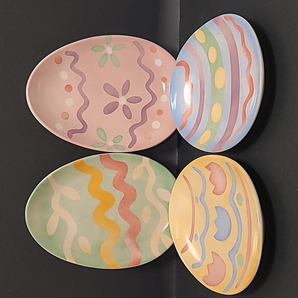 Longaberger Dining Set Of 4 Longaberger Easter Egg Plates Poshmark
